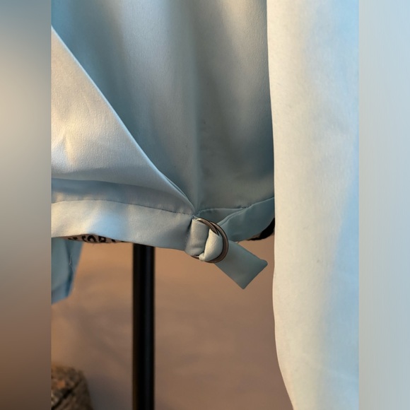 DKNY Blue Wrap Chiffon Blouse - Picture 3 of 7